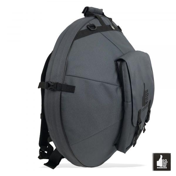 ST-H01+TOPsyn Handpan backpack • case • orthopedic back • design pocket • grey | EU