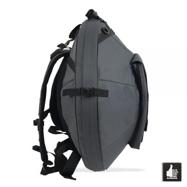 ST-H01+TOPsyn Handpan backpack • case • orthopedic back • design pocket • grey | EU