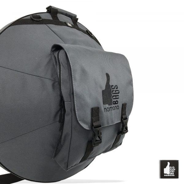 ST-H01+TOPsyn Handpan backpack • case • orthopedic back • design pocket • grey | EU