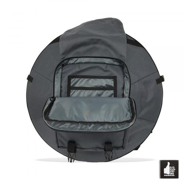 ST-H01+TOPsyn Handpan backpack • case • orthopedic back • design pocket • grey | EU