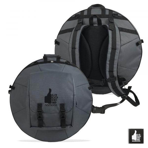 ST-H01+TOPsyn Handpan backpack • case • orthopedic back • design pocket • grey | EU