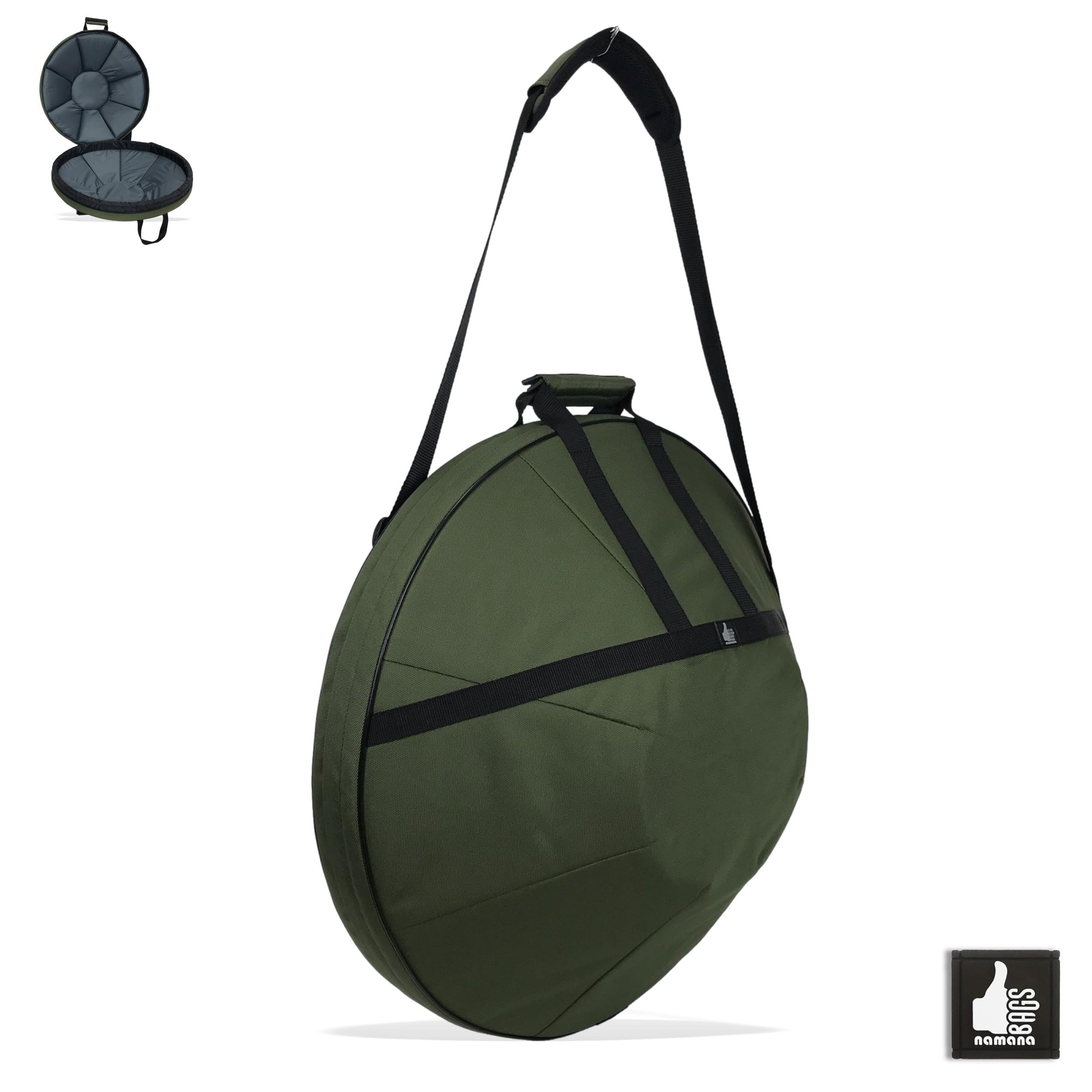 ST-H-SB01+TOPsyn Handpan bag • case • carry strap • olive green | EU