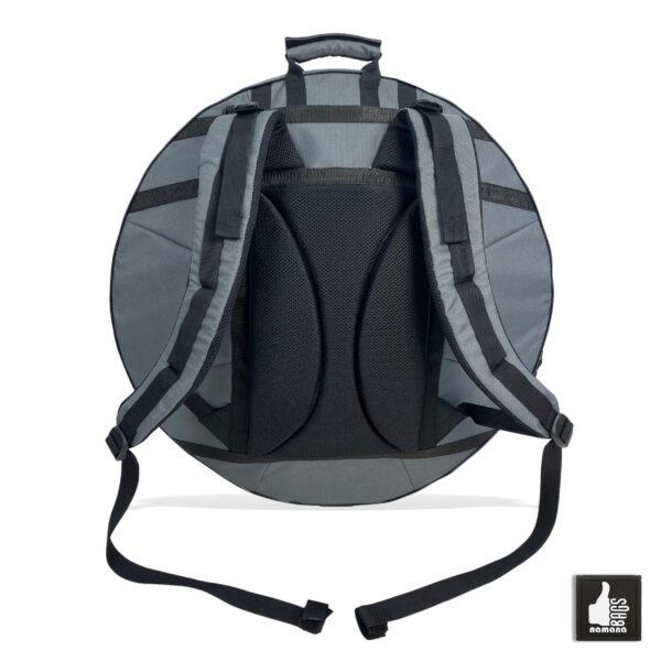 ST-H01-Panda+TOPsyn Handpan simple backpack • soft case • orthopedic back • grey | EU