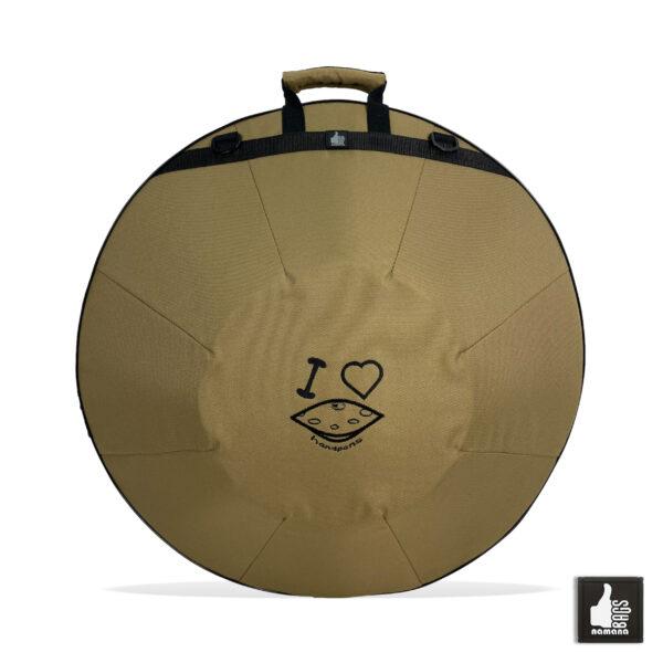 ST-H01-Panda+TOPsyn Handpan simple backpack • soft case • orthopedic back • beige | EU