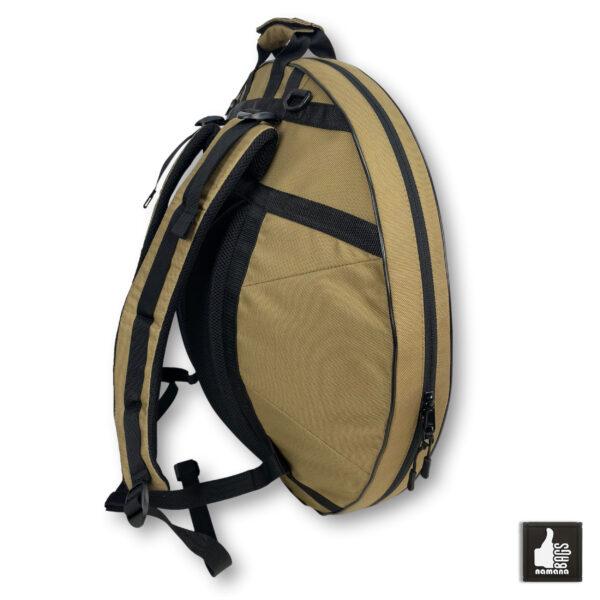 ST-H01-Panda+TOPsyn Handpan simple backpack • soft case • orthopedic back • beige | EU