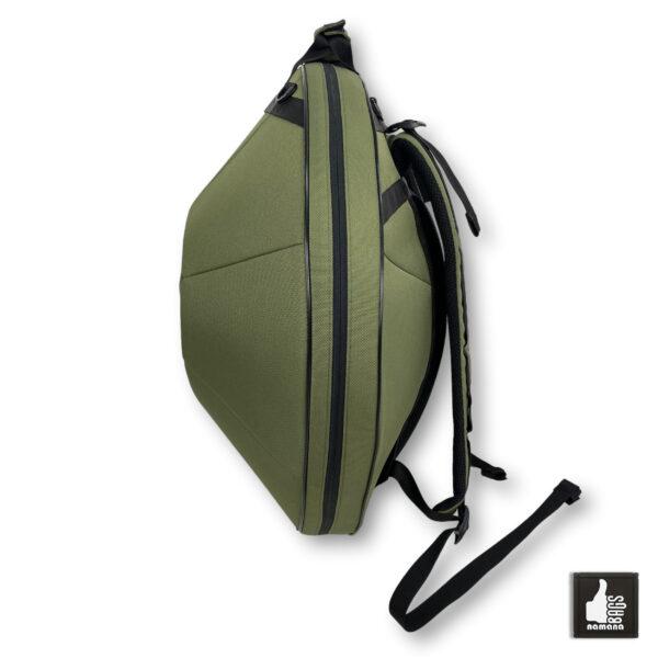 ST-H01-Panda+TOPsyn Handpan simple backpack • soft case • orthopedic back • olive green | EU