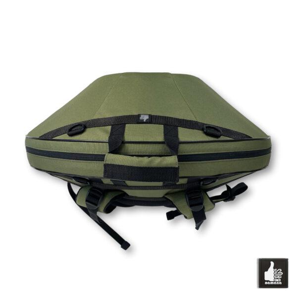 ST-H01-Panda+TOPsyn Handpan simple backpack • soft case • orthopedic back • olive green | EU