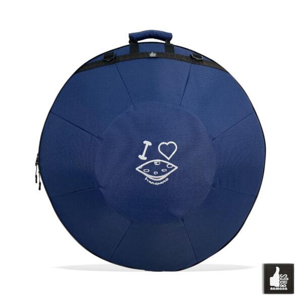 ST-H01-Panda+TOPsyn Handpan simple backpack • soft case • orthopedic back • dark blue | EU