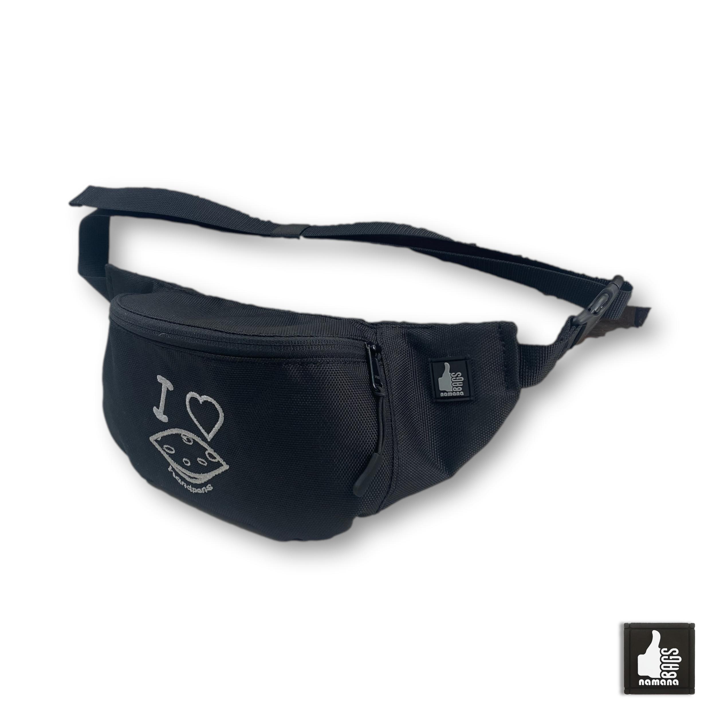 Travel-Banana • Universal Waist Bag • Belt Bag • Fanny Pack • Black • I-Love-Handpan | EU