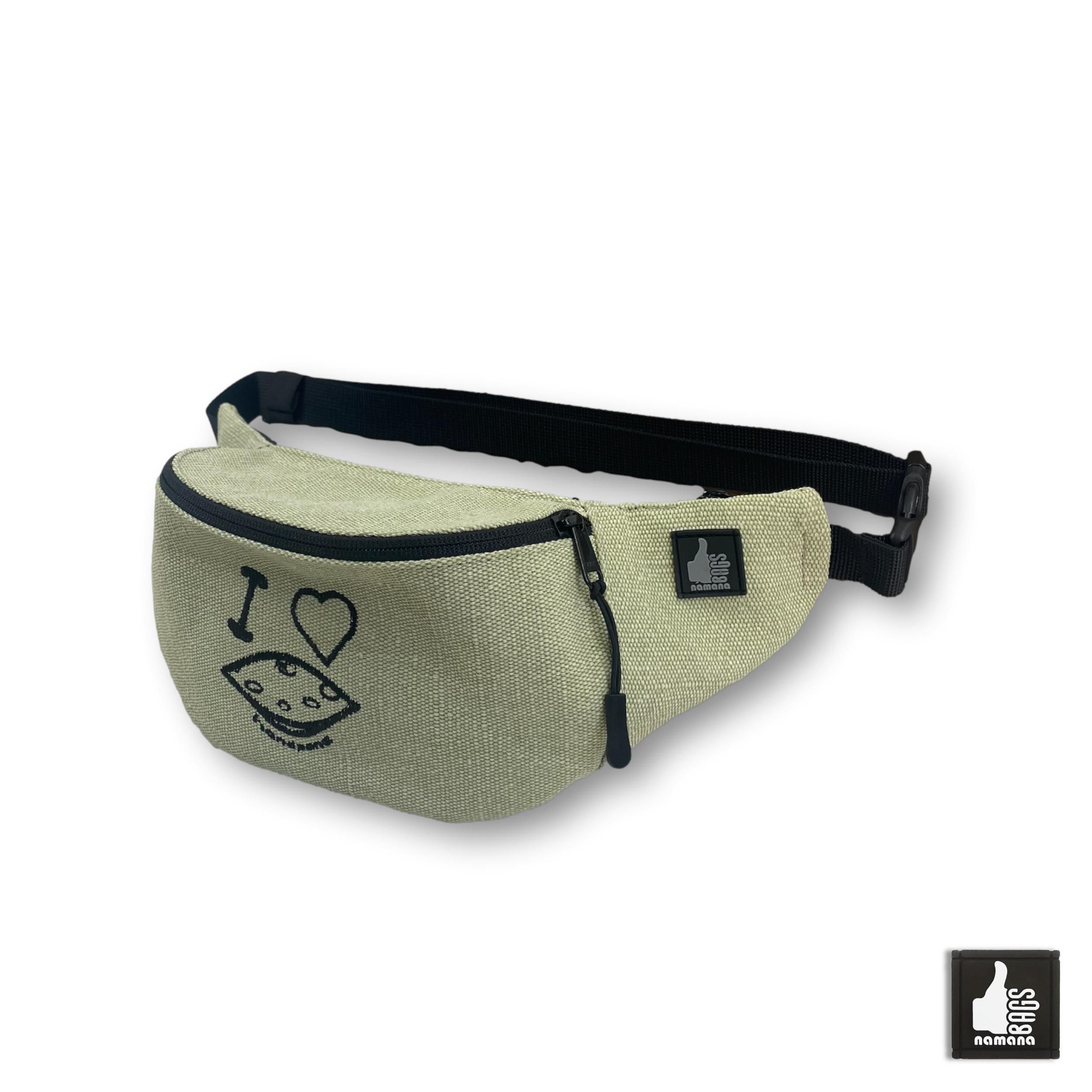 Travel-Banana • Universal Waist Bag • Belt Bag • Fanny Pack • Sailcloth • I-Love-Handpan | EU