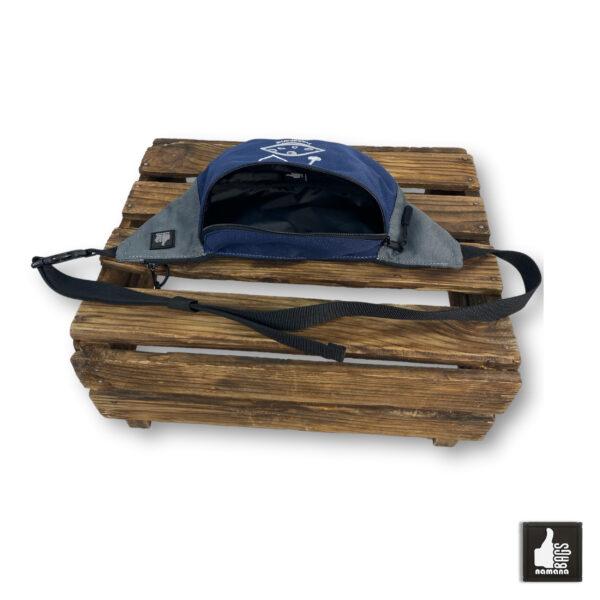 Travel-Banana • Universal Waist Bag • Belt Bag • Fanny Pack • Blue-Grey • I-Love-Handpan | EU