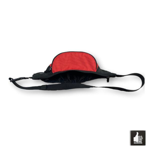 Travel-Banana • Universal Waist Bag • Belt Bag • Fanny Pack • Red-Black • I-Love-Handpan | EU