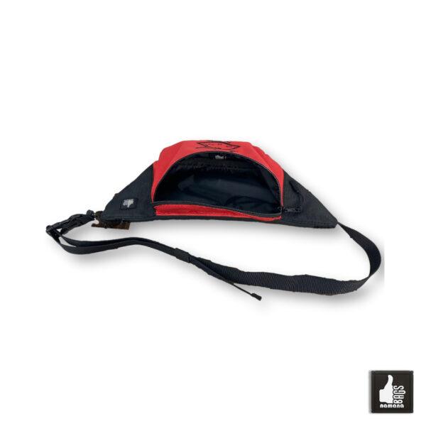Travel-Banana • Universal Waist Bag • Belt Bag • Fanny Pack • Red-Black • I-Love-Handpan | EU