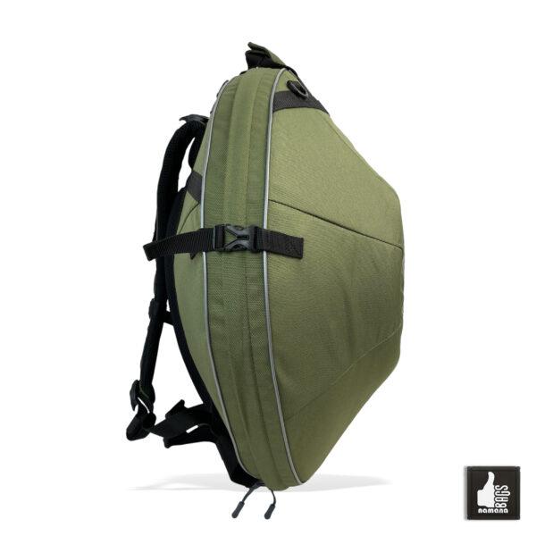 ST-H01+TOPsyn Handpan backpack • case • orthopedic back • olive • Mandala | EU