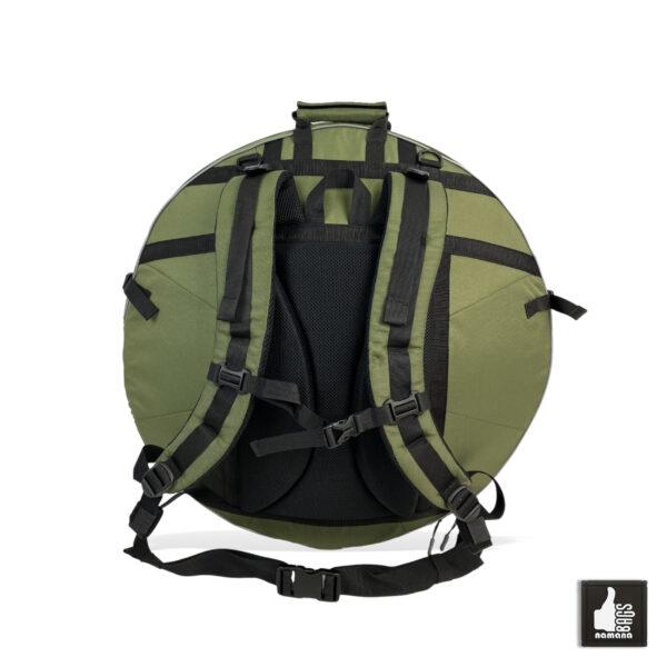 ST-H01+TOPsyn Handpan backpack • case • orthopedic back • olive • Mandala | EU