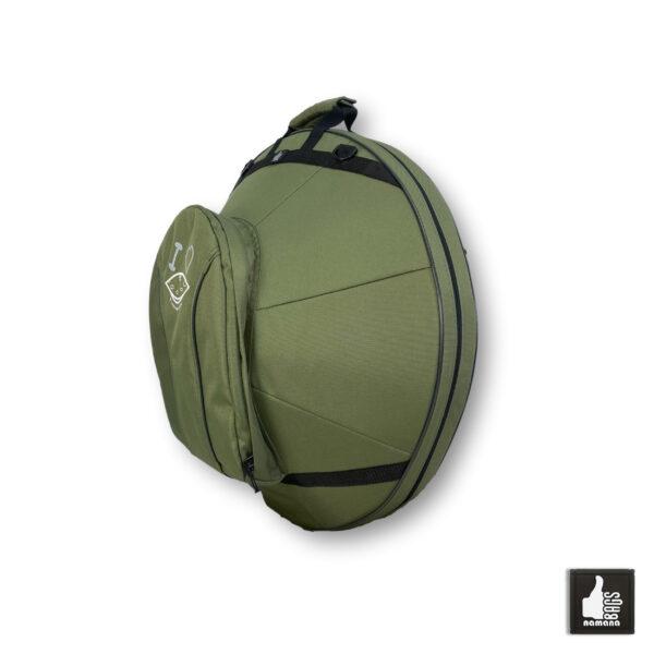 ST-H01-Panda+TOPsyn Handpan simple backpack • soft case • orthopedic back • main pocket • olive green | UA