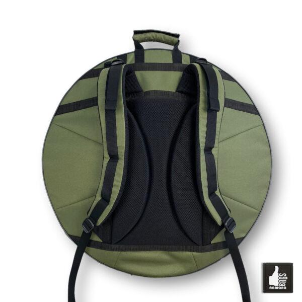 ST-H01-Panda+TOPsyn Handpan simple backpack • soft case • orthopedic back • main pocket • olive green | UA