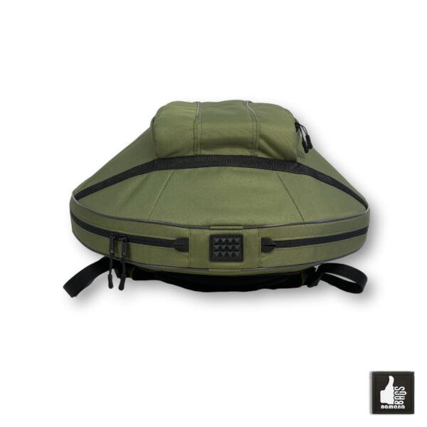 ST-H01-Panda+TOPsyn Handpan simple backpack • soft case • orthopedic back • main pocket • olive green | UA