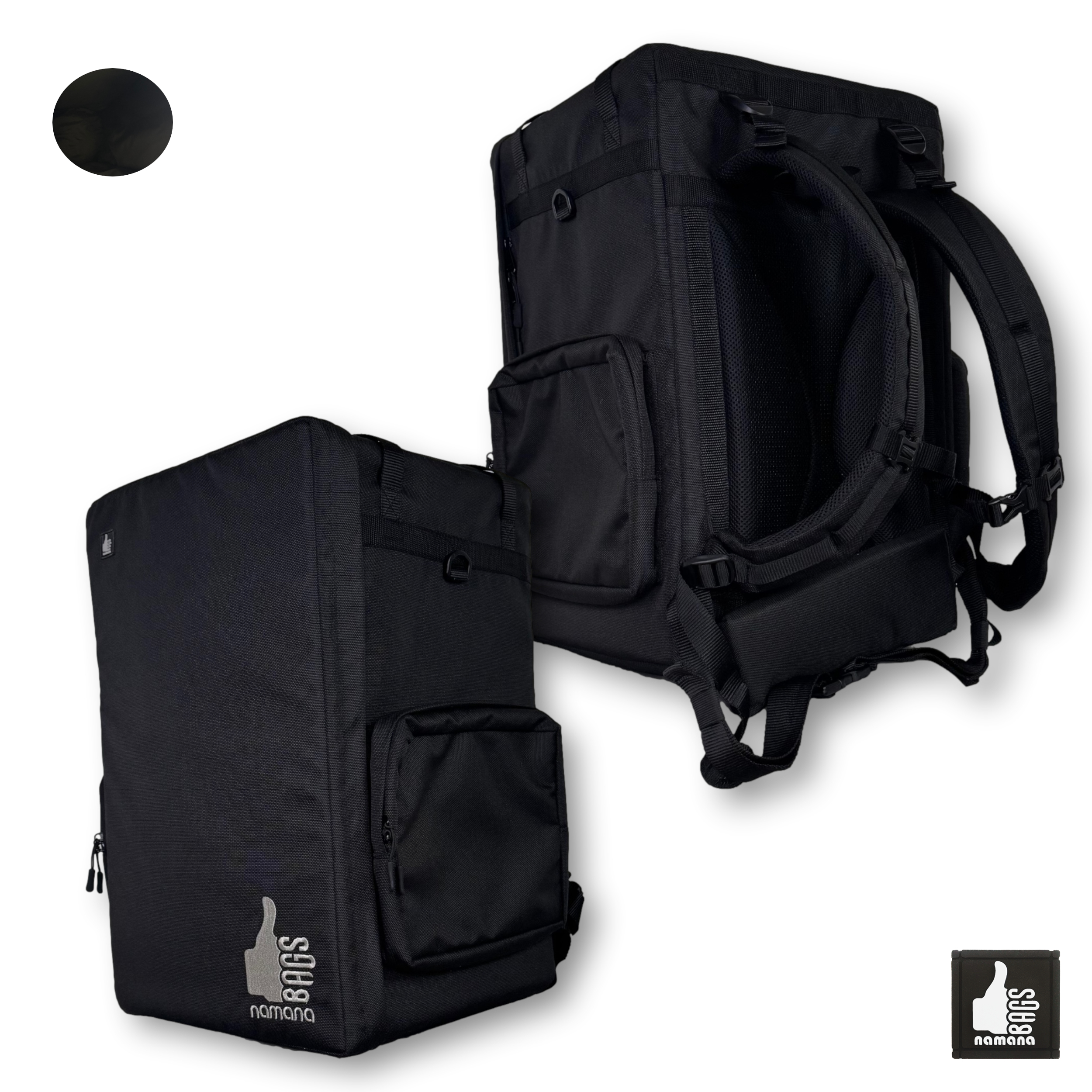 ST-CA01-BP Cajon backpack • case • orthopedic back • pocket • black | EU